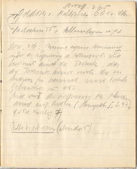 Brulion Józefa Żurowskiego "Żurowski 1918" z notatkami w języku niemieckim z okresu stu...