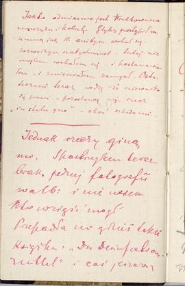 Notes nr 19 z wpisami odręcznymi  Erazma Majewskiego z okresu 05.07.1884 r.- 29.08.1884 r.  strona.