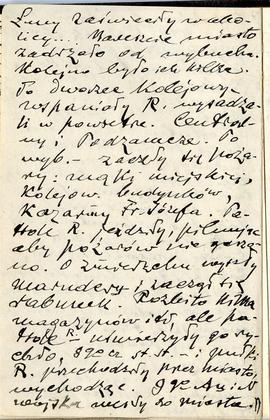 Notatnik nr 83 z odręcznymi notatkami Erazma Majewskiego z okresu od 26.06.1915 r. do 06.08.1915 ...