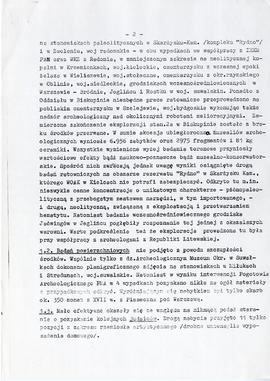 Państwowe Muzeum Archeologiczne w Warszawie. Sprawozdanie z działalności w roku 1989.  Maszynopis...