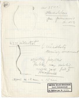 Zespół odręcznych notatek Józefa Żurowskiego (w tym opisy zabytków i zapiski bibliograficzne) wra...