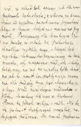 List od Witolda Klingera do Erazma Majewskiego (rękopis), strona 3