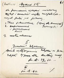 Maszynopis i rękopis trzynastu wykładów Józefa Żurowskiego na temat kultury megalitycznej  strona...