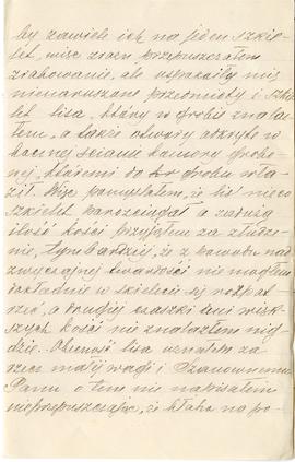 List od Aleksandra Bydłowskiego do Erazma Majewskiego (rękopis)  strona 5