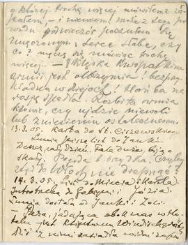 Notatnik nr 63 z odręcznymi notatkami Erazma Majewskiego z okresu od III 1905 r. do 23.07.1906 r....