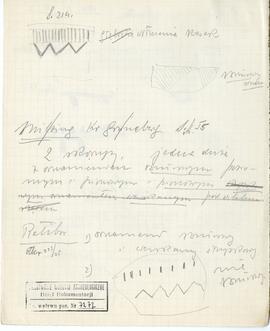 Zespół odręcznych notatek Józefa Żurowskiego (w tym opisy zabytków i zapiski bibliograficzne) wra...