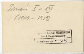 Fiszka z odręcznymi notatkami bibliograficznymi Józefa Żurowskiego  strona 2: "Poznań I-XIV ...