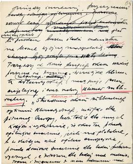 Rękopis dziewięciu wykładów Józefa Żurowskiego pt. "Osadnictwo przedhistoryczne w dorzeczu G...