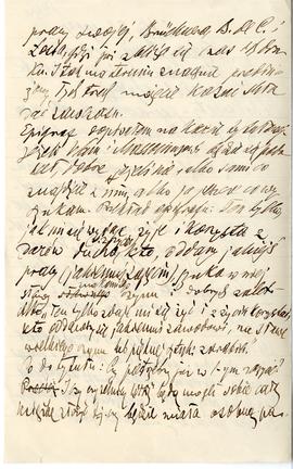 List od Hieronima Rafała Łopacińskiego do Erazma Majewskiego (rękopis)  strona 2
