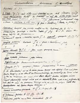 Odręczne notatki Józefa Żurowskiego na temat analogii do zabytków z Jakuszowic Małych  sporządzon...