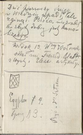 Notes nr 17 z wpisami odręcznymi  Erazma Majewskiego z okresu 03.12.1882 r.- 01.04.1884 r.  strona.