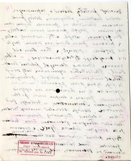 Rękopis wykładów Józefa Żurowskiego z zakresu archeologii przedhistorycznej  strona 64: pieczątka...