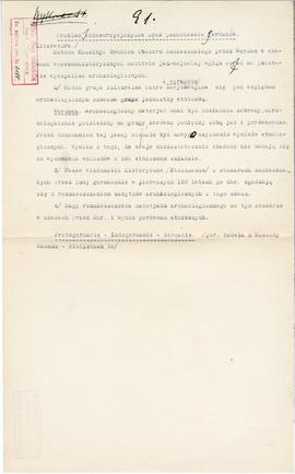 Maszynopis i rękopis trzynastu wykładów Józefa Żurowskiego na temat kultury megalitycznej  strona...