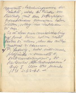 Brulion Józefa Żurowskiego z notatkami w języku niemieckim z okresu studiów w Wiedniu  strona 25