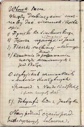 Notes nr  49 z wpisami odręcznymi  Erazma Majewskiego z okresu 08.03.1896 r.-20.07.1896 r.  strona.