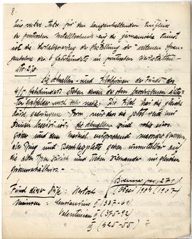 Brulion Józefa Żurowskiego zawierający zbiór luźnych kartek z notatkami w języku polskim i niemie...