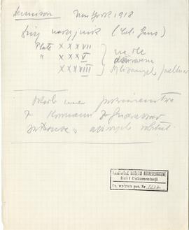 Zespół odręcznych notatek Józefa Żurowskiego (w tym opisy zabytków i zapiski bibliograficzne) wra...