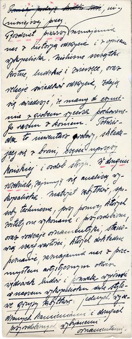 Rękopis pracy doktorskiej Józefa Żurowskiego pt. Wykopalisko z Jakuszowic Małych na tle pokrewnyc...