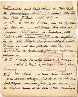 Brulion Józefa Żurowskiego zawierający zbiór luźnych kartek z notatkami w języku polskim i niemie...