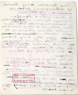 Rękopis wykładów Józefa Żurowskiego z zakresu archeologii przedhistorycznej  strona 46: pieczątka...