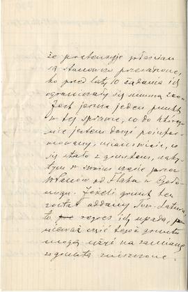 List od Bronisława Jasińskiego do Erazma Majewskiego (rękopis)  strona 2