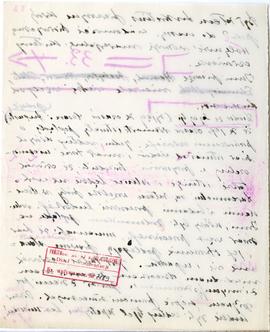 Rękopis wykładów Józefa Żurowskiego z zakresu archeologii przedhistorycznej  strona 60: pieczątka...