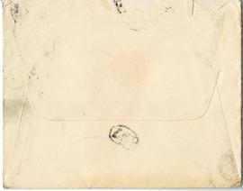 Koperta zaadresowana przez Adolfa Fedorowicza do Erazma Majewskiego (stempel)  strona 2 (rewers)