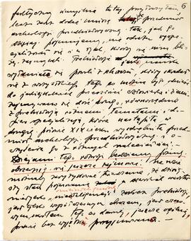 Rękopis wykładów Józefa Żurowskiego z zakresu archeologii przedhistorycznej  strona 11: "[…]...