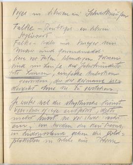 Brulion Józefa Żurowskiego z notatkami w języku niemieckim z okresu studiów w Wiedniu  strona 40