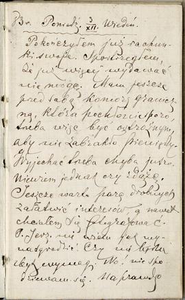 Notes nr 17 z wpisami odręcznymi  Erazma Majewskiego z okresu 03.12.1882 r.- 01.04.1884 r.  strona.