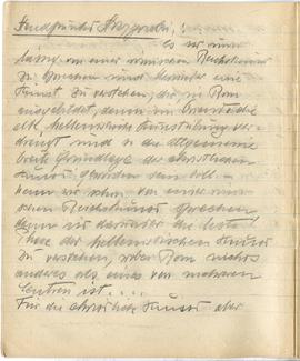 Brulion Józefa Żurowskiego z notatkami w języku niemieckim z okresu studiów w Wiedniu  strona 9