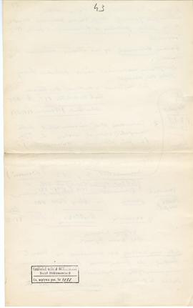 Maszynopis i rękopis trzynastu wykładów Józefa Żurowskiego na temat kultury megalitycznej  strona...