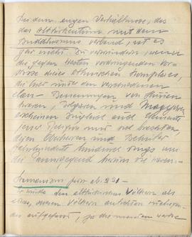 Brulion Józefa Żurowskiego z notatkami w języku niemieckim z okresu studiów w Wiedniu  strona 54