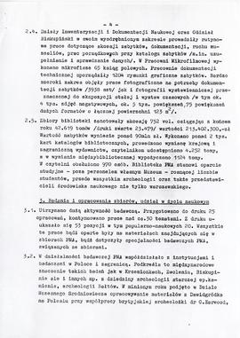 Państwowe Muzeum Archeologiczne w Warszawie. Sprawozdanie z działalności w roku 1992.  Maszynopis...