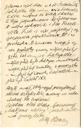List od Hieronima Rafała Łopacińskiego do Erazma Majewskiego (rękopis)  strona 5