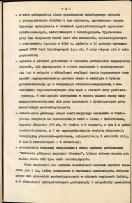 Państwowe Muzeum Archeologiczne w Warszawie. Sprawozdanie z działalności w roku 1981. Mszynopis. ...