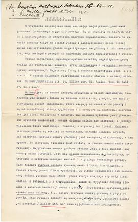 Maszynopis i rękopis trzynastu wykładów Józefa Żurowskiego na temat kultury megalitycznej  strona...