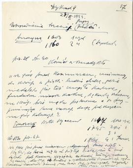 Rękopis dwudziestu ośmiu wykładów Józefa Żurowskiego pt. "Zagadnienie Kopca Krakusa na tle z...