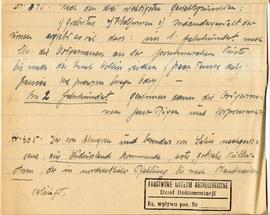 Odręczne wypisy Józefa Żurowskiego w języku niemieckim z czasopisma "Zeitschrift für Ethnolo...