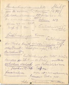 Brulion Józefa Żurowskiego "Żurowski 1918" z notatkami w języku niemieckim z okresu stu...