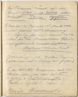 Brulion Józefa Żurowskiego z notatkami w języku niemieckim z okresu studiów w Wiedniu  strona 46