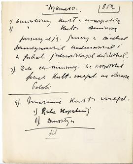 Maszynopis i rękopis trzynastu wykładów Józefa Żurowskiego na temat kultury megalitycznej  strona...