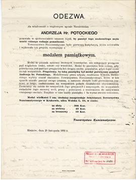 Odręczne notatki Józefa Żurowskiego na temat analogii do zabytków z Jakuszowic Małych  sporządzon...