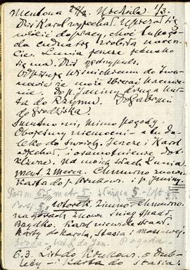 Notatnik nr 73 z odręcznymi notatkami Erazma Majewskiego z okresu od 12.02 1914 r. do 28.07.1914 ...