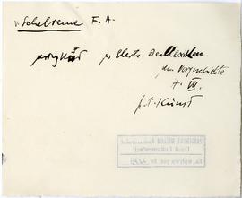 Fiszka z odręcznymi notatkami bibliograficznymi Józefa Żurowskiego  strona 1: "v. Scheltema ...