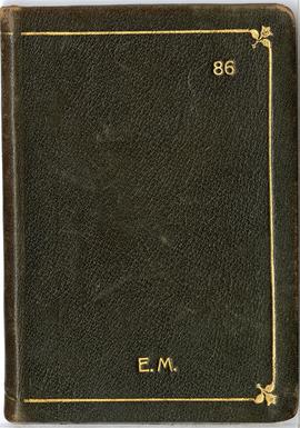 Notatnik nr 86 z odręcznymi notatkami Erazma Majewskiego z okresu od 01.10.1915 r. do 20.04.1916 ...