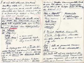 Odręczne notatki Józefa Żurowskiego w języku niemieckim m.in. z Karl Woermann  "Geschichte d...