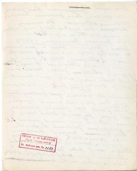 Rękopis wykładów Józefa Żurowskiego z zakresu archeologii przedhistorycznej  strona 98: pieczątka...