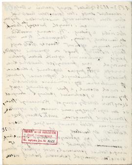 Rękopis wykładów Józefa Żurowskiego z zakresu archeologii przedhistorycznej  strona 132: pieczątk...