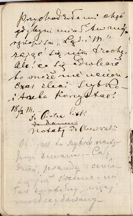 Notes nr 8 z okresu 12.02.1878 r .- 30.06.1878 r.Notatki odręczne Erazma Majewskiego  dot. spraw ...